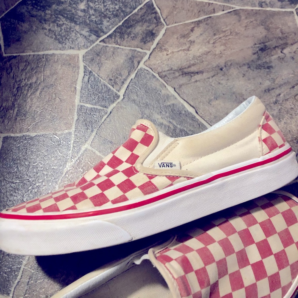 Red Checkered Vans
